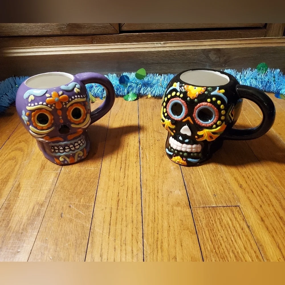 Day Of The Dead Sugar Skull Mugs